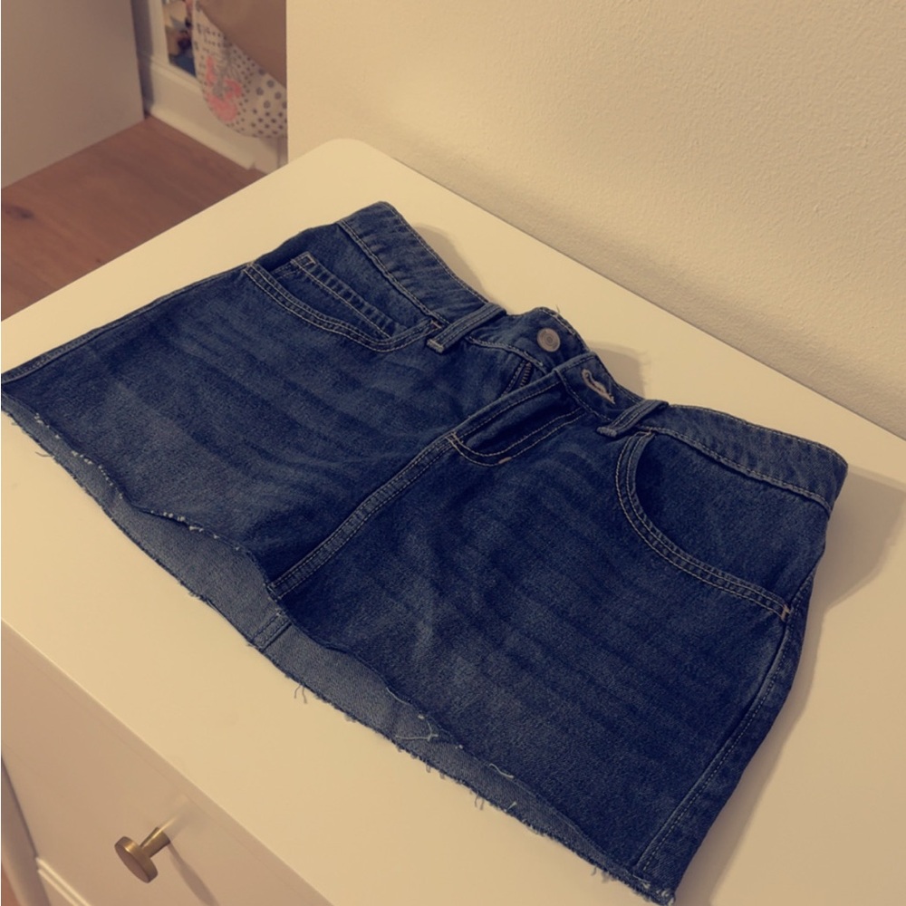 Hollister Blue Denim Skirt
